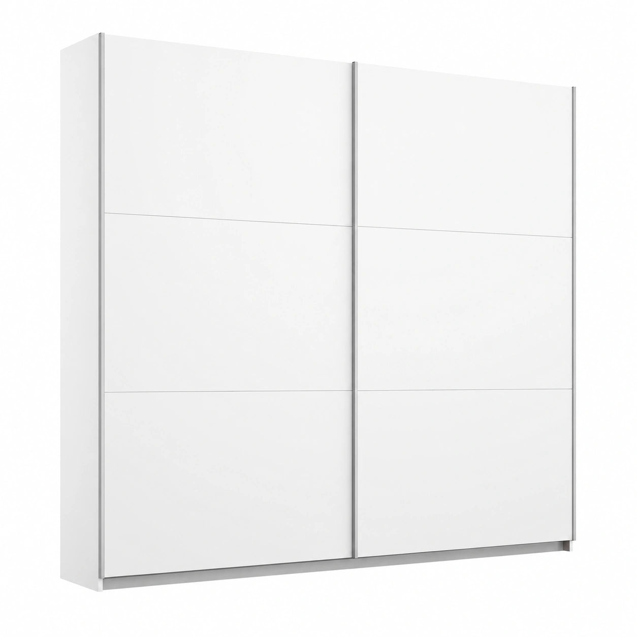 Rauch Möbel Aurelio Schwebetürenschrank 218 cm, Weiß, mit Kleiderstangen & Einlegeböden