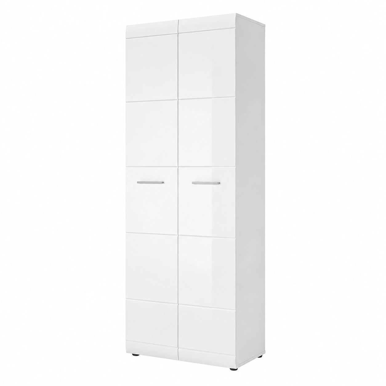 Germania Weißer Garderobenschrank aus Holz, 37 x 59 x 197 cm