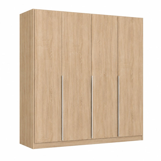Rauch Möbel Kleiderschrank mit Zubehör, 5-türig, Eiche Sonoma, 226 cm